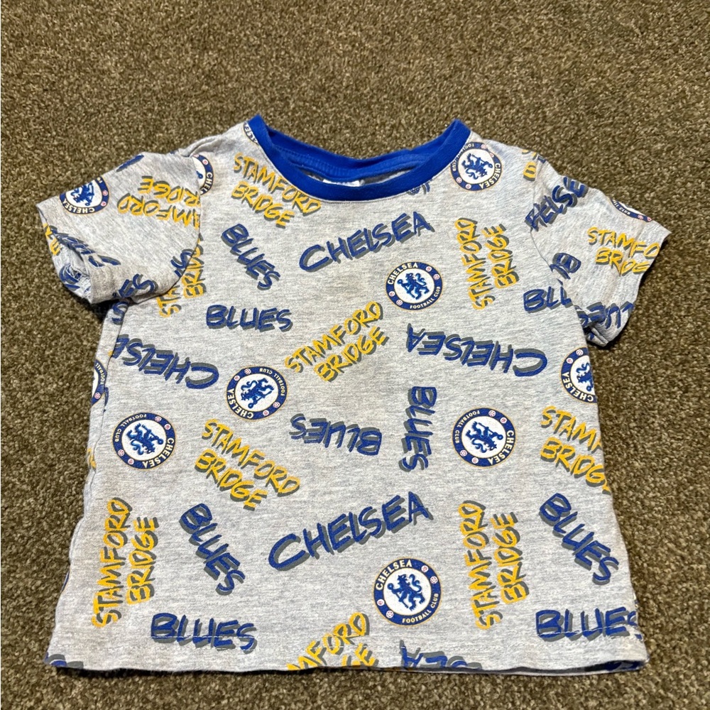 Chelsea FC Kid’s Gray and Blue T-Shirt